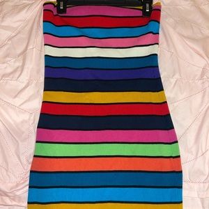 Rainbow French connection tube dress